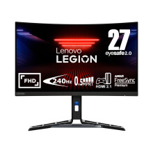 Lenovo Legion R27fc-30 27 inch Gaming Monitor | FHD, 1080p, 240Hz, VA, 0.5ms, HDMI, DP | AMD Freesync, NVIDIA G-SYNC Compatible | PS5, Xbox, PC screen - Refurbished