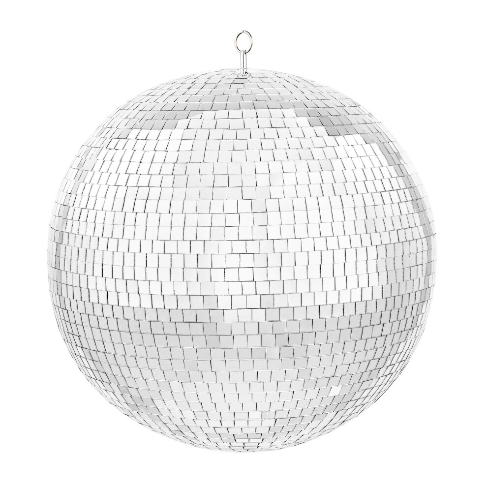 VEVOR Mirror Disco Ball, Large 20 Inch Party Mirror Ball with Hanging Ring, Lightning Disco Ball Party Decorations, Ideal for DJ Club, Stage, Wedding,