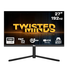 Twisted Minds 27 Inch Display Fast IPS Gaming Monitor - 1920 x 1080 FHD Resolution, 192 Hz Refresh Rate, 16:9 Aspect Ratio, 0.5ms Response Time -