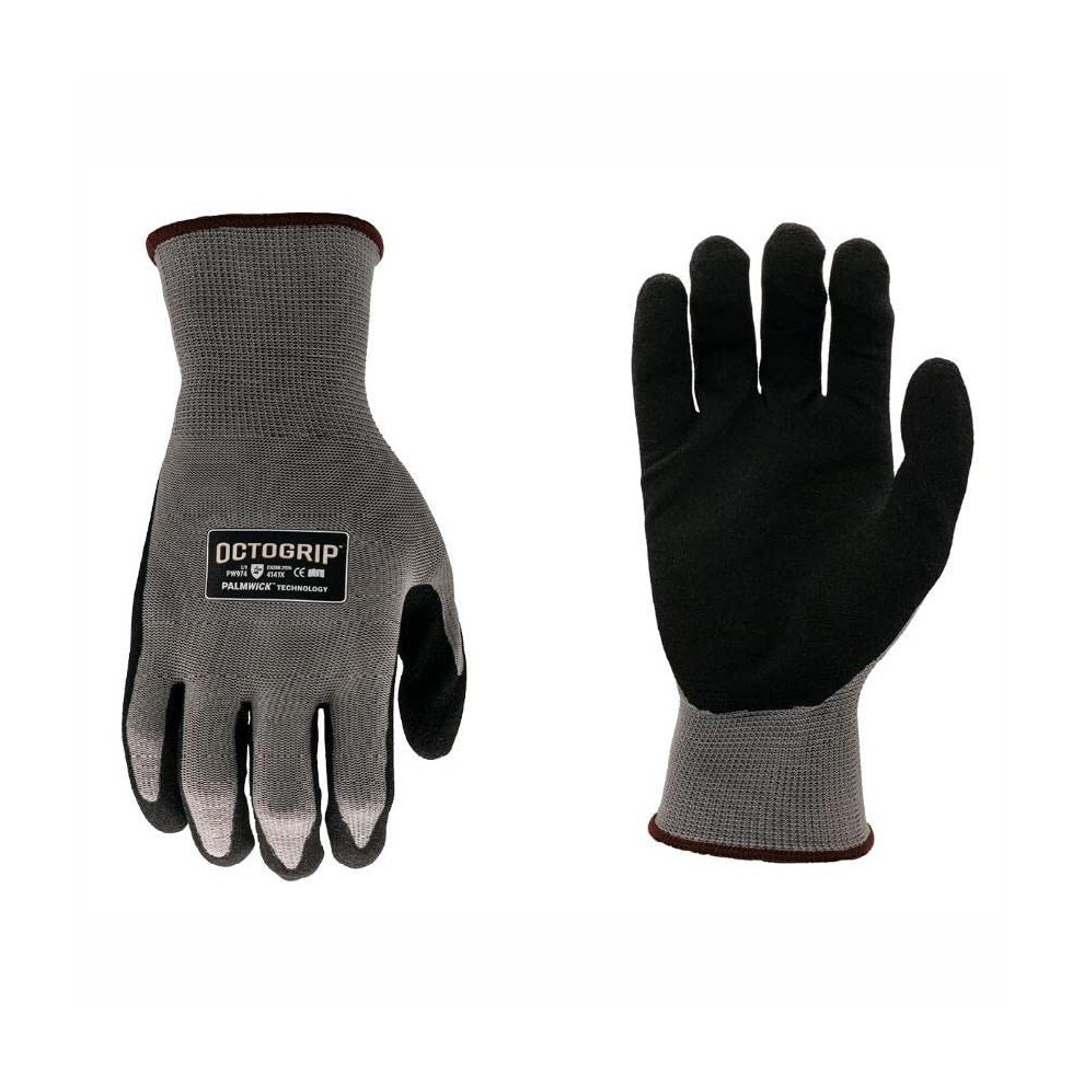 Octogrip 13G Nitrile Palm Glove Breathable Polyester Pw974 (9L) 810026910340