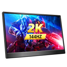 Magedok 15.6 Inch 1440p Gaming Portable Monitor 144hz-1MS-100% sRGB Second Minitor for Laptop Computer Phone Mac Game console Built USB-C/HDMI/Mini DP