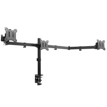 VIVO Triple 21.5 to 27 inch LED LCD Computer Monitor Desk Mount VESA Stand, Flush Wall Setup, Heavy Duty Fully Adjustable Tilt, Swivel, and Rotation,