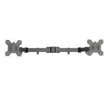 VIVO Black Fully Adjustable Dual Monitor Arm for Desk Mount Stand, Double Monitor Arm for 2 Screens up to 27 inches, PT-SD-AM02A