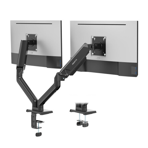 Mount-It! Support de Double Moniteur à Bras Ressort, 17" à 32", Réglable en Hauteur 1