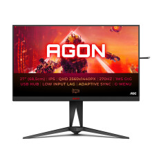 AOC AGON Gaming - AG275QZ - 27 Inch QHD Monitor, 240Hz, 1ms GTG, IPS, HDR 400, G sync Compatible, Freesync premium, Heiught Adjust (2560 x 1440