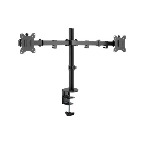 Support écran - Goobay - 58529 - Double support de bureau - Inclinaison 90 - Rotation 45 1