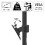 Hama Monitor Bracket Height Adjustable Swivel Tilt Extendable 13" - 35" 2