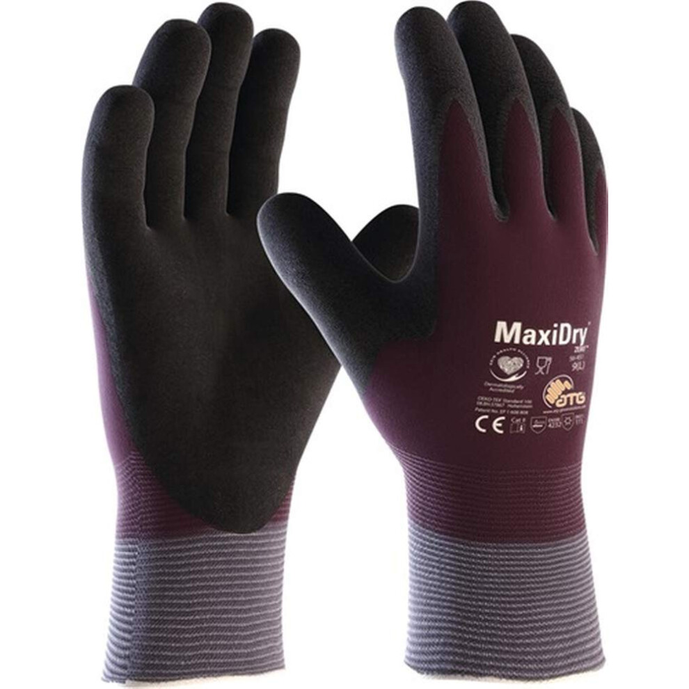 Maxidry Zero 56-451 Cold Protection Gloves Size 10 Purple/Black 4060454453940