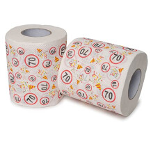 Your Day Mate 2-Ply Toilet Paper, 70th Birthday, 2 Rolls, Decorative, Funny Themed Gift Packaging, Party Decoration, 400 Sheets per Roll, 2 count