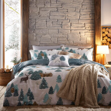 furn. Arcticus Duvet Cover Set - Double - Blue