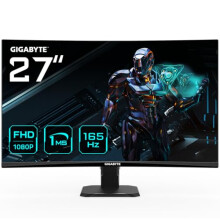 Gigabyte GS27F 27" FHD Gaming Monitor - 1920 x 1080, 165Hz, 1ms, 300 cd/m?, FreeSync Premium, HDR Ready, HDMI 2.0, Displayport 1.4