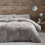 Catherine Lansfield Catherine Lansfield Cuddly Super King Duvet Set Silver 1