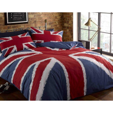 CnA Stores Classic Union Jack England Reversible Duvet Cover Bedding Set With Pillowcases (ROCK N ROLL KING UNION JACK)