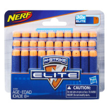 Nerf Darts 30 Pack Refill For Elite Blasters -- Official N-Strike Elite Darts -- For Kids Teens Adults Blue