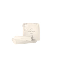 Cube Home - Luxury Bedding 3 Pcs Set (230x220cm Duvet Cover and 2 75x50cm Pillowcases) - 100% Natural Bamboo, Soft, Breathable, Anti-Allergy,