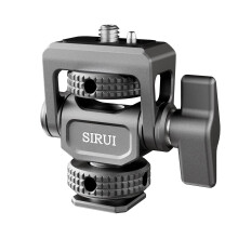 SIRUI Camera Monitor Mount with Cold Shoe, 360? Swivel and 180? Tilt, Compatible with 5 Inch and 7 Inch Monitors, Max Load 3.5 kg, SC-MC