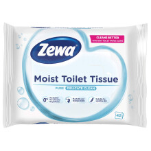 Zewa Pure Moist Toilet Tissue Wet Paper Soft (Pack of 4)