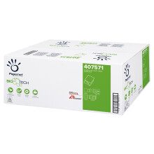 Papernet 407571 BIOTECH Interfolded Toilet Tissue, Pure Cellulose, Wave Embossed, 2-Ply, White (Pack of 8960)