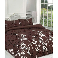 KARKARM Floral Kaylee Print Duvet Cover King Size Brown White Printed Duvet Cover Set Reversible Botanical Comforter Cover Bedding Quilt Covers Sets 3