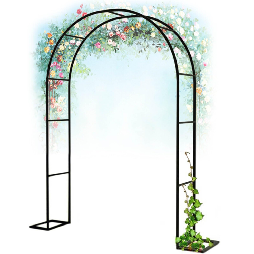 Metal Garden Arch Heavy Duty Rose Arches Arbor Trellis For Climbing Plants Wide 120cm 140cm 160cm 180cm 200cm 240cm 280cm 350cm Rose Arch Decoration