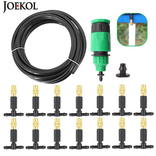 (25m Kit) Garden Watering system Automatic Irrigation Spray Sprinkler ...
