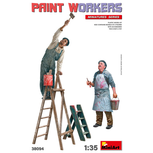 MIN38094 - Miniart 1:35 - Paint Workers w/ Accessories
