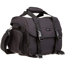 Amazon Basics Large DSLR Gadget Bag Black with Grey Interior