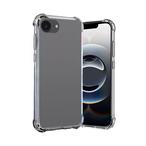(Clear) For Apple iPhone 16e Silicone Gel TPU Phone Case