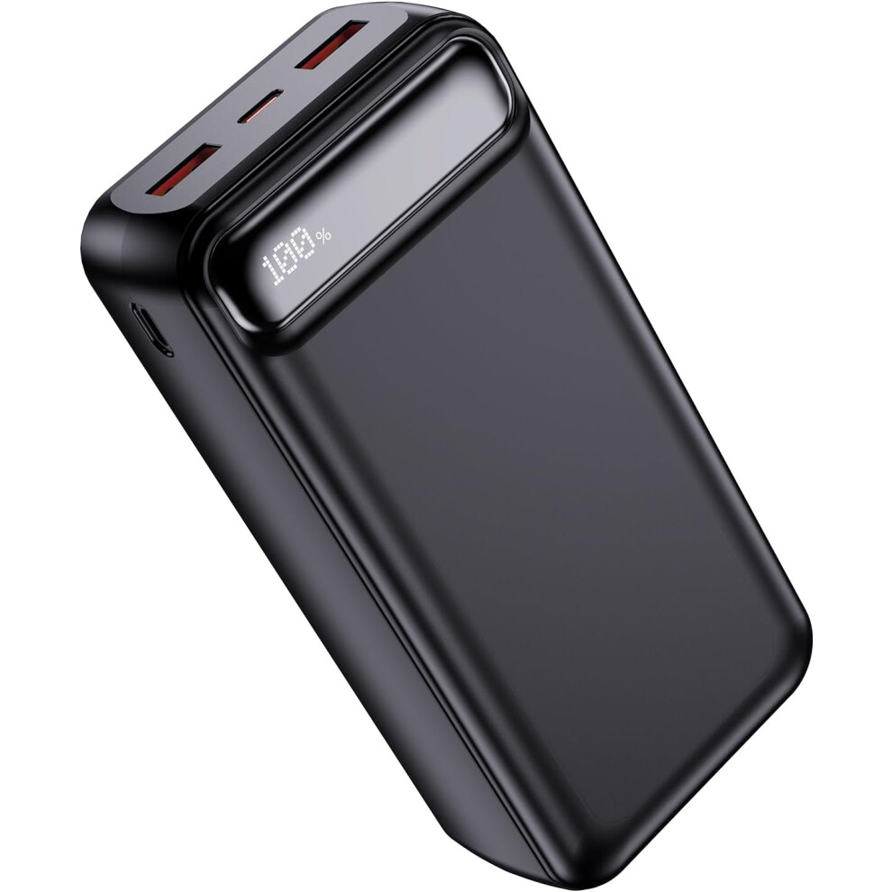 Power Bank Fast Charging 50000mah, USB C, 3 Outputs 2 Inputs LED Display, High Capacity Portable Power Bank, iPhone, Samsung, iPad, Travel, Camping