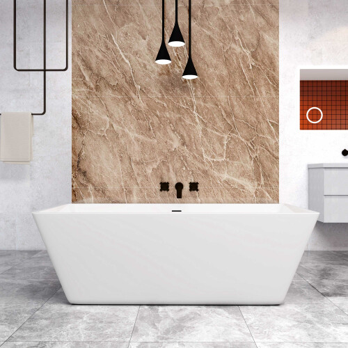 Double Ended Bath 1700x800mm Integral Waste & Overflow 1