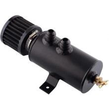 (As show, One size) Car Engine Oil Catch Tank 50ML Oil Separator Tank Black
