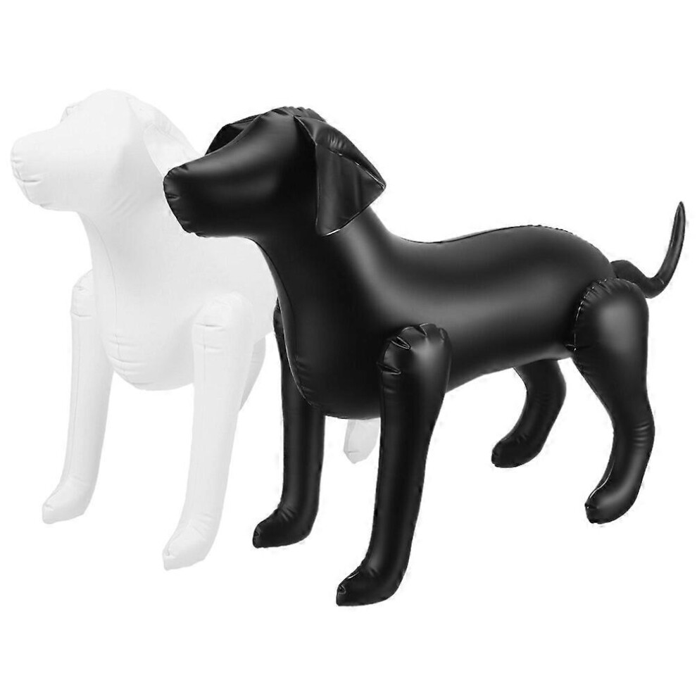 Kricely (As Show, One Size) 2Pcs Dog Mannequins Standing Dog Model Display Dog Apparel Inflatable Mannequins