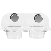 (As show, One size) 1 Set Magnetic Reptile Feeding Cup Gecko Feeder Ledge Food Water Cups Dish Bowl for Lizard Spider