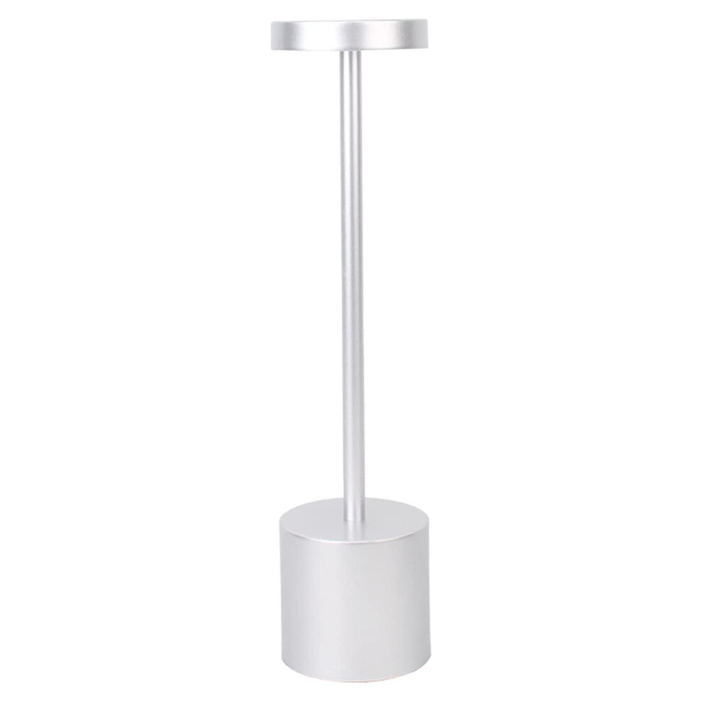 (Silver, One size) Rechargeable Cordless Table Lamp Dimmable  Led Desk Lamps - JXLGV-image-OPC-PG9WHRF-NEW
