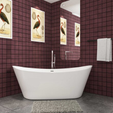 Freestanding Double Ended Bath Bathtub 1700x720mm