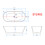 AICA Freestanding Double Ended Bath Bathtub 1700x800mm 5