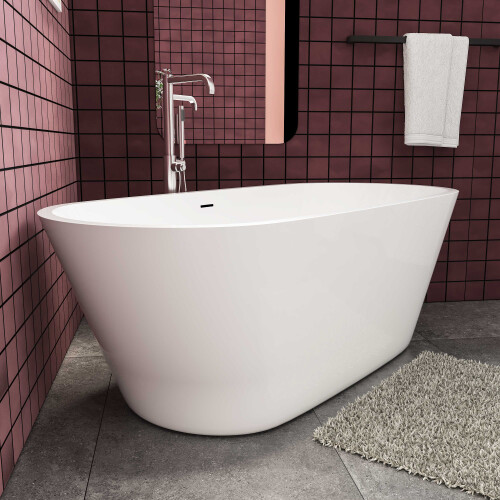 AICA Freestanding Double Ended Bath Bathtub 1700x800mm 1