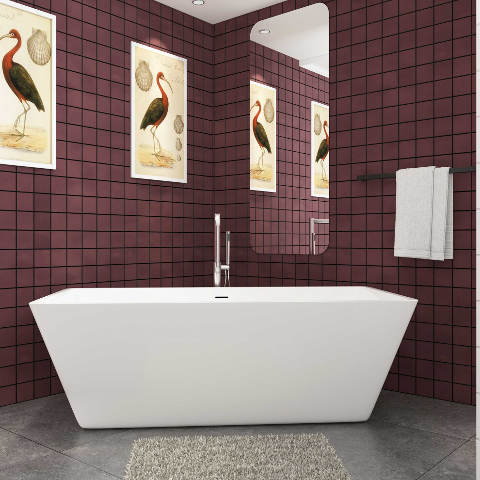 Freestanding Double Ended Bath 1700X800mm Integral Waste & Overflow 6034170048740