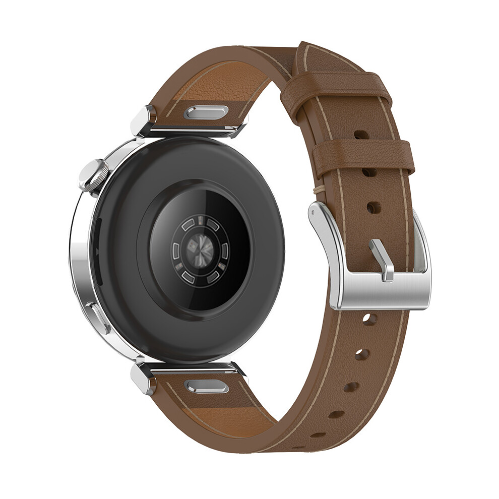 (18Mm Brown) Watch Strap Push Leather Strap Watch Band Accessories For Garmin/Coros/Xiaomi/Huawei/Amazfit Not,Specified 688249408025