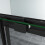 (1000mm) Black Frame 8mm Glass Sliding Shower Enclosure 6