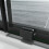 (1700mm) Black Frame 8mm Glass Sliding Shower Enclosure 7