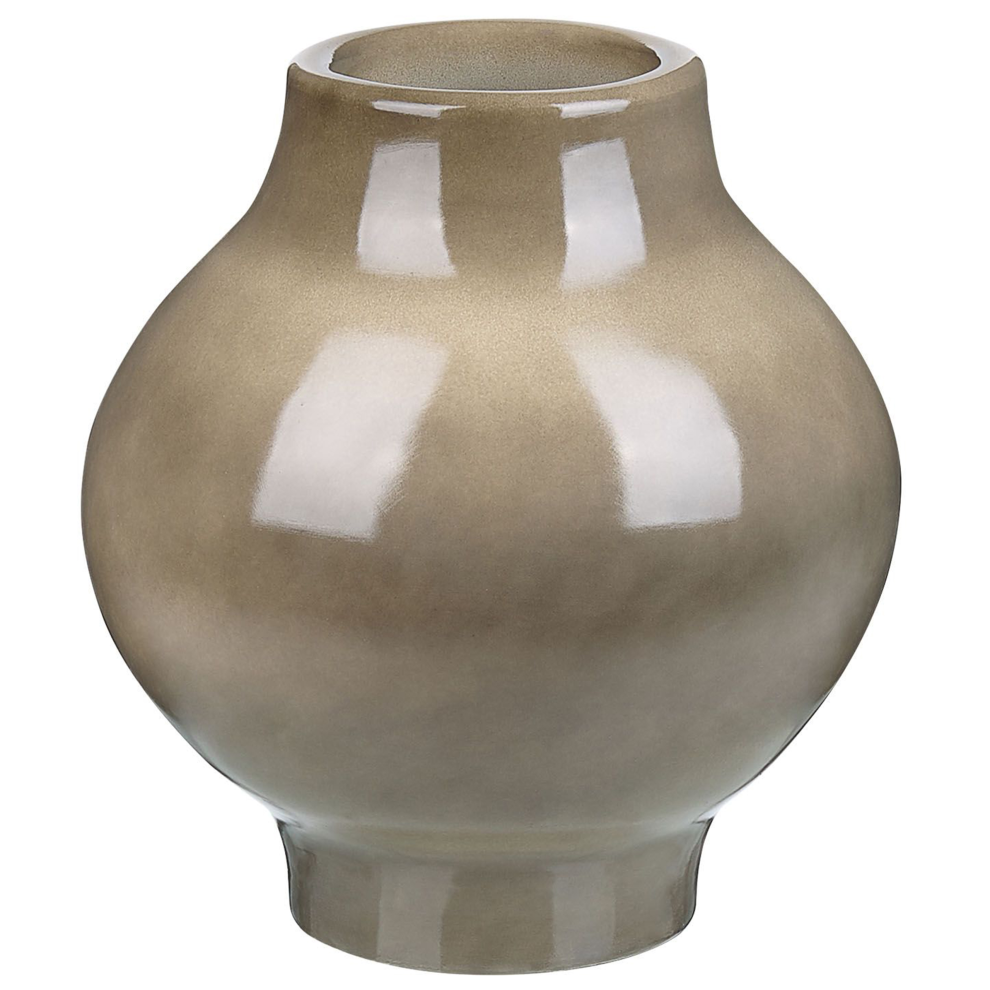 Flower Vase MAGAN Ceramic 31 cm Taupe