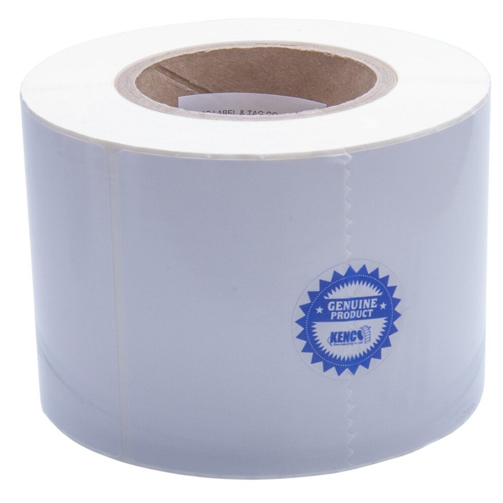 Kenco Premium Inkjet 4 X 6 Rectangle High Gloss Paper Roll-Fed Inkjet Labels. Compatible with Primera Color Label Printers and Many Other Pr