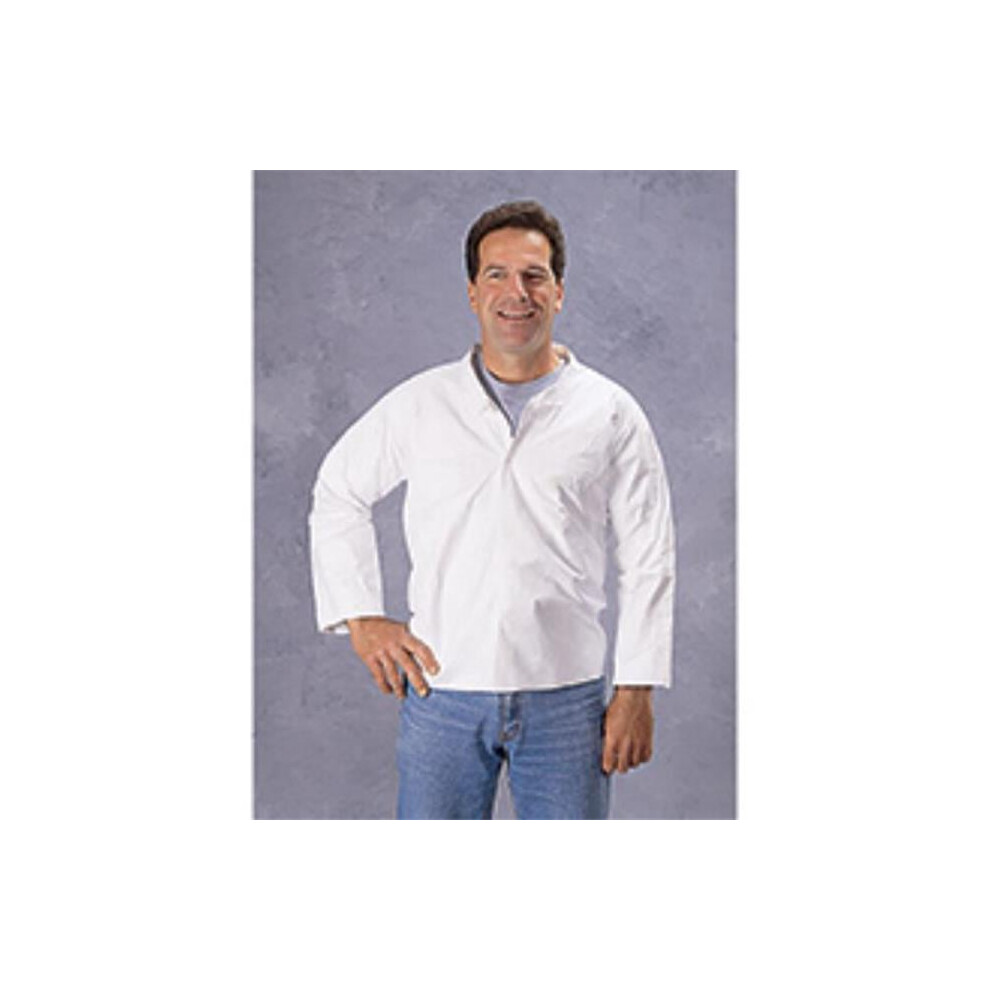 Lakeland LKD-CTL201-2XL Long Sleeve Disposable Shirt - White - 2XL