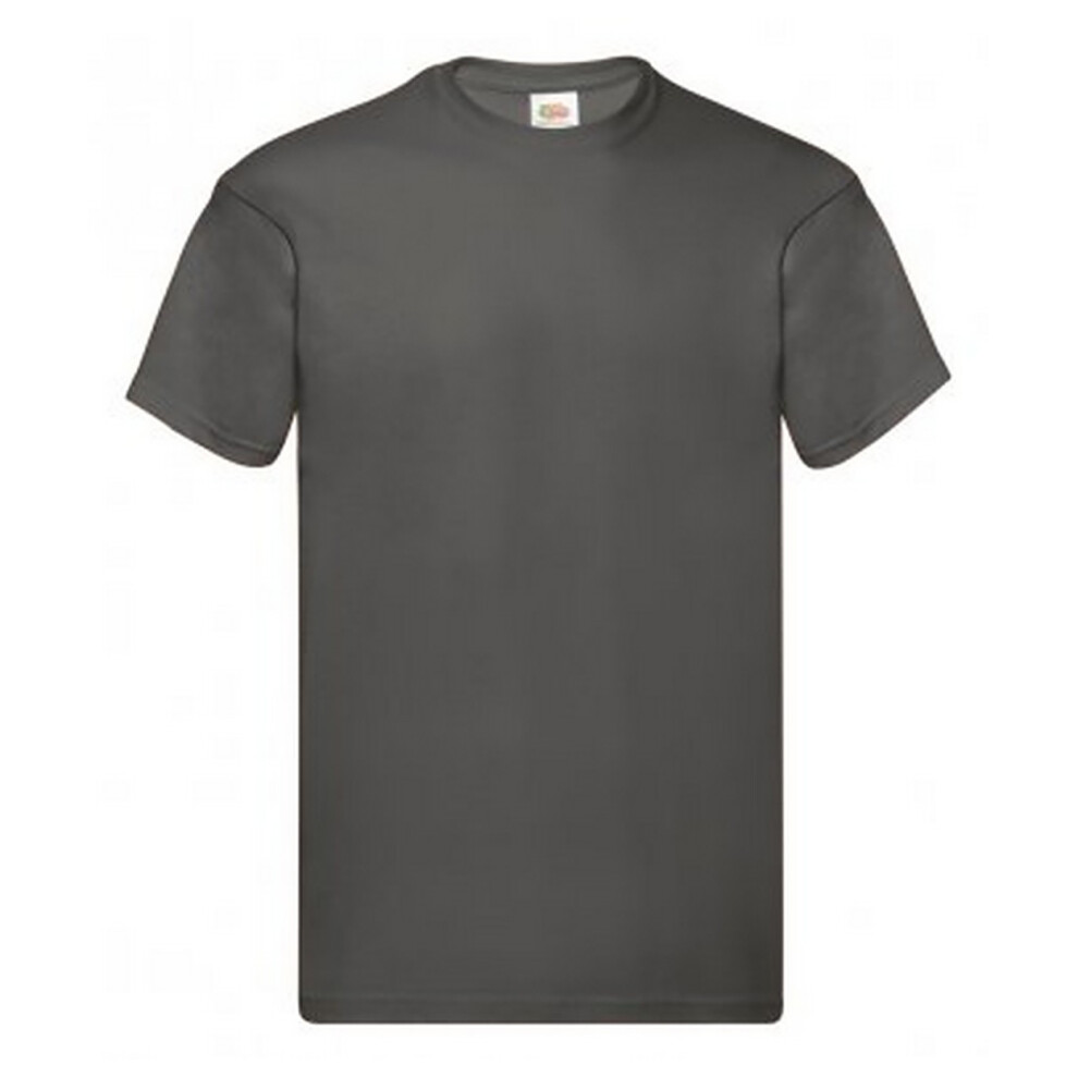 Fruit Of The Loom Men's Multicoloured (3Xl, Light Graphite) Original Short Sleeve T-Shirt