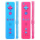 Wii Remote Controller 2 Pack ,with Wrist Strap and Case 1