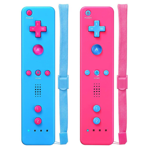 Wii Remote Controller 2 Pack ,with Wrist Strap and Case
