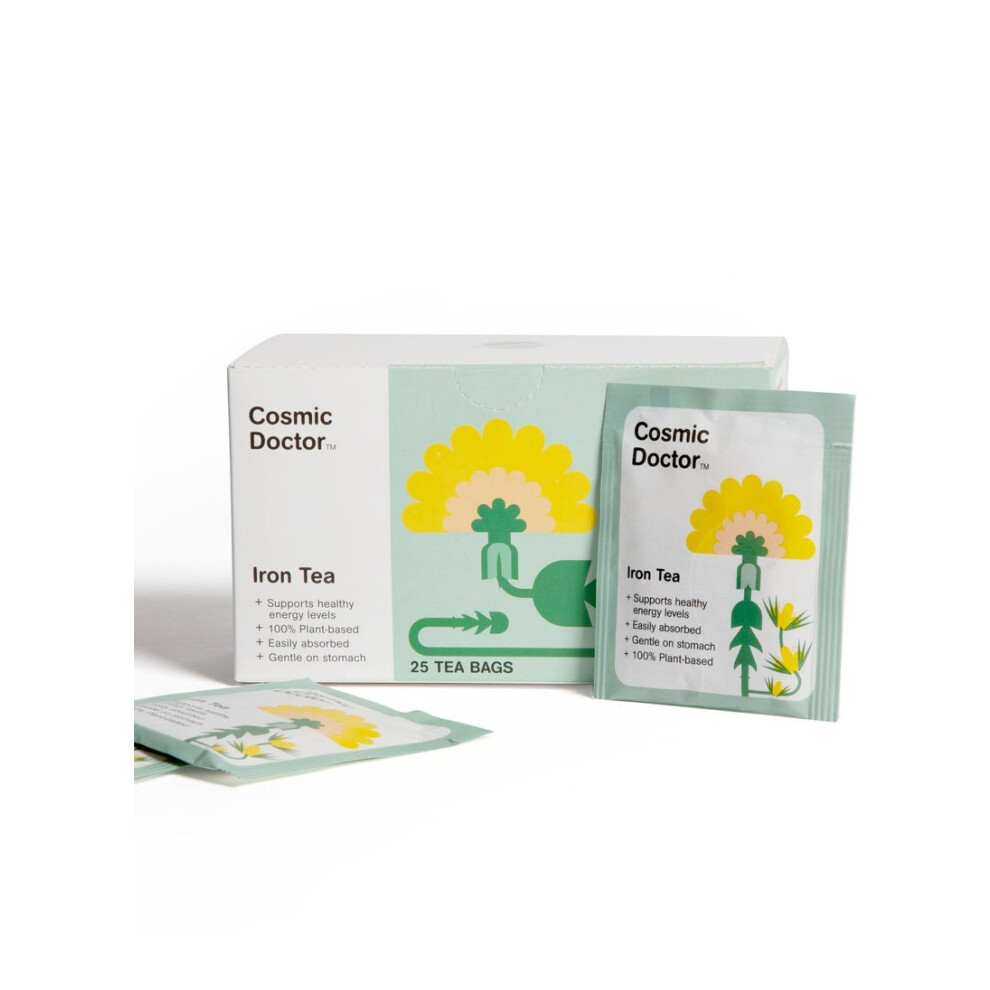 Cosmic Doctor Iron Tea Herbal Infusion for Energy & Wellness, Rich in Natural Iron, Supports Immunity & Vitality