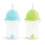 Munchkin Any Angle Viktad Barnsugrörs Kopp med Click Lock Lock, 10 Unci, 2 Pack, Blå/Grön 1