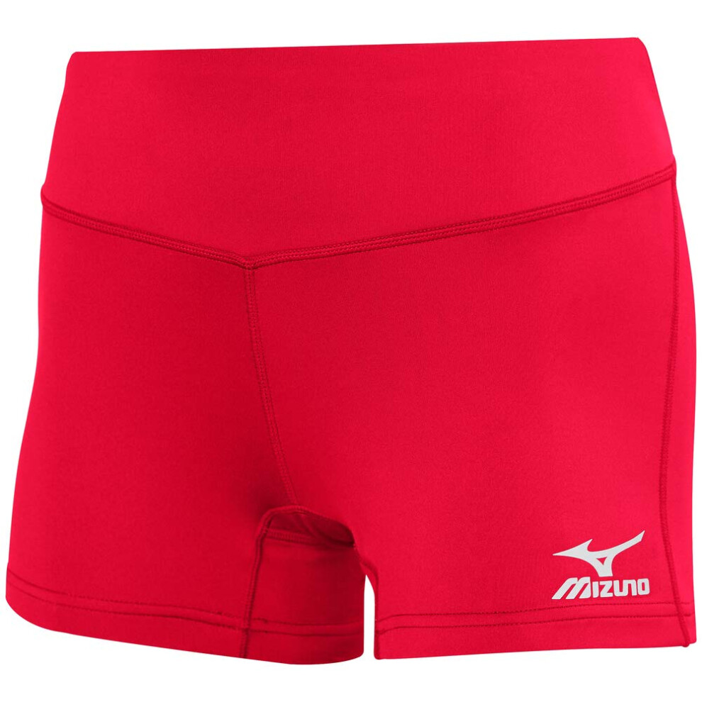 Mizuno Victory 3.5"""" Inseam Volleyball Shorts Red   Small